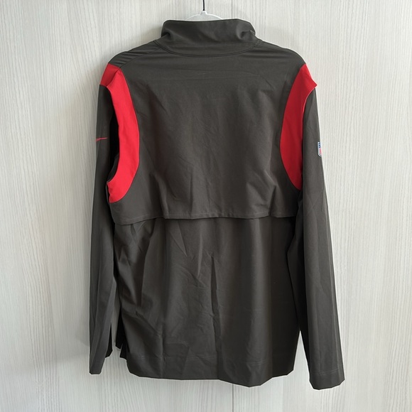 Nike Pewter Tampa Bay Buccaneers 21" Sideline Coaches Repel Quarter-Zip Jacket M - Picture 8 of 12